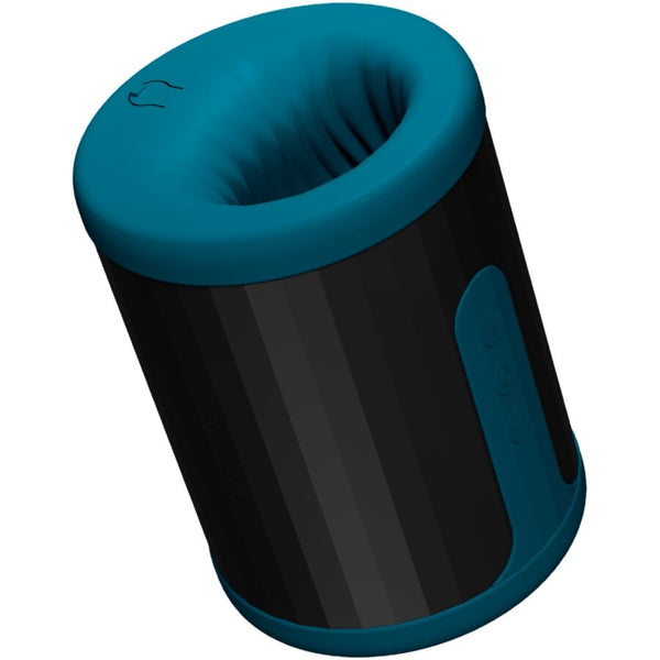 Masturbateur masculin connecté LELO F2S, silicone, bleu