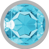 plug metal cristal bleu Intense.