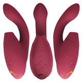 Stimulateur double silicone Womanizer Duo 2, bordeaux