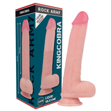 Gode réaliste silicone double densité Rockarmy Kingcobra, naturel, 24 cm
