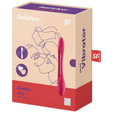 Vibromasseur flexible silicone Satisfyer Elastic Joy, rouge