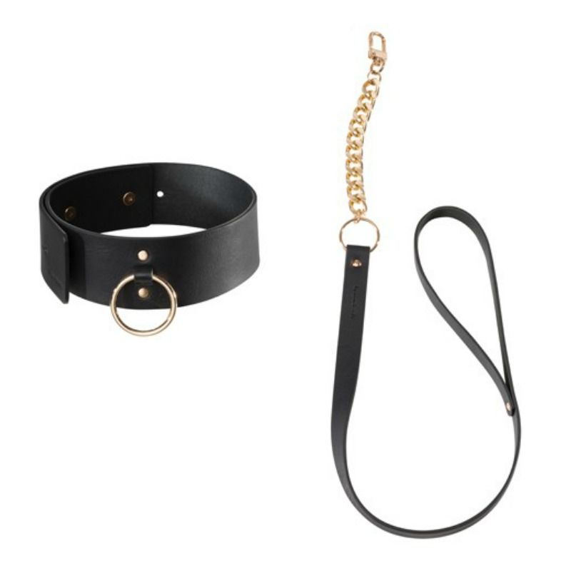 collier bondage laisse Bijoux Indiscrets Maze Noir.