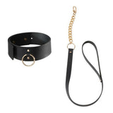 collier bondage laisse Bijoux Indiscrets Maze Noir.