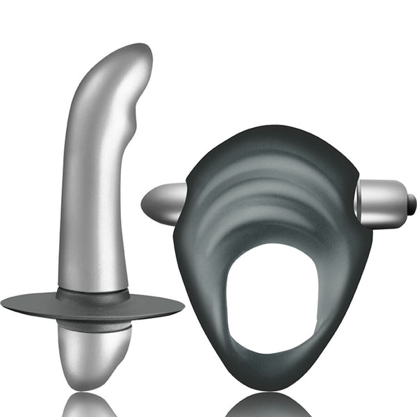 Coffret couple débutant Climaximum Entice, anneau vibrant et stimulateur de prostate