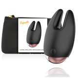Stimulateur clitoridien vibrant Coquette Chic Desire, silicone noir et or