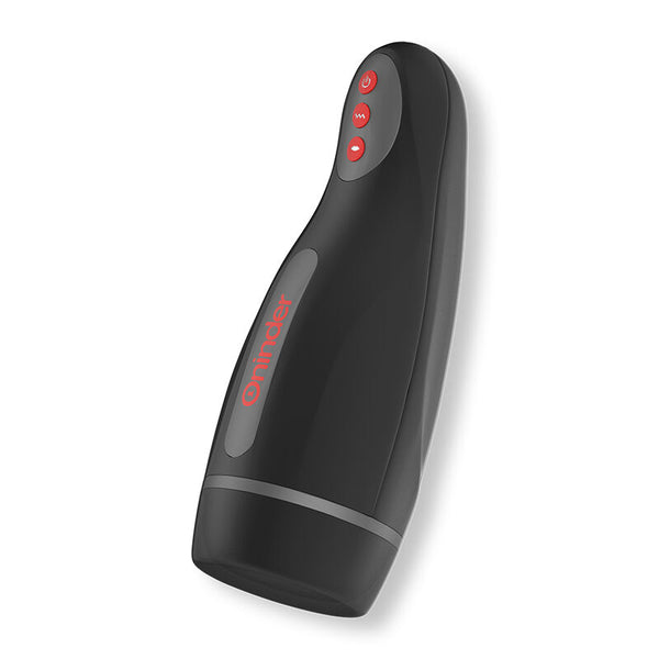 Masturbateur masculin connecté Oninder Seoul, silicone, noir & rouge, 25 cm
