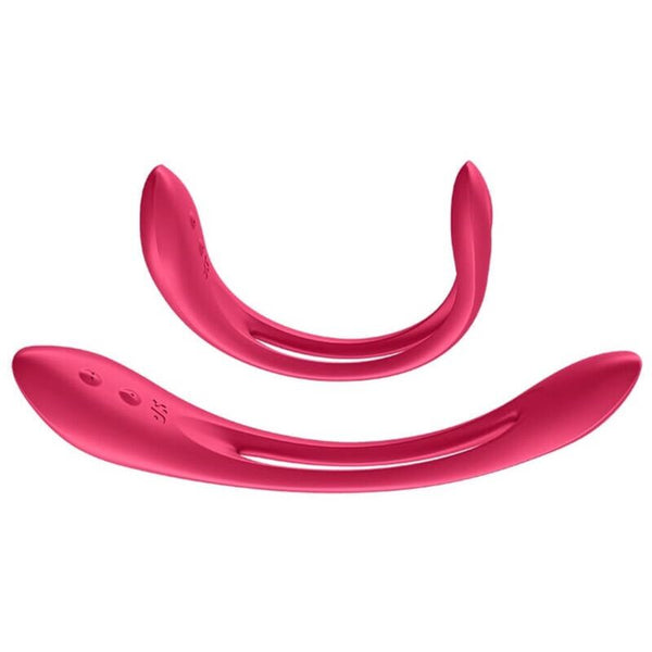 Vibromasseur flexible silicone Satisfyer Elastic Joy, rouge