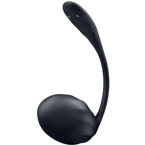 Stimulateur point G portable silicone Satisfyer Ribbed Petal, noir