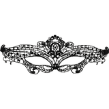 masque dentelle Coquette noir