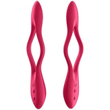 Vibromasseur flexible silicone Satisfyer Elastic Joy, rouge