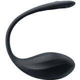 Stimulateur point G portable silicone Satisfyer Ribbed Petal, noir