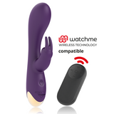 Vibromasseur rabbit silicone Treasure Laurence, 17,5 cm