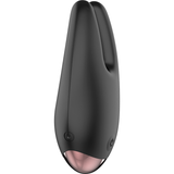Stimulateur clitoridien vibrant Coquette Chic Desire, silicone noir et or