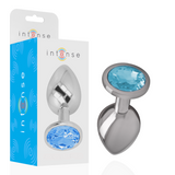 plug metal cristal bleu Intense.