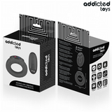 Anneau pénien vibrant chauffant Addicted Toys, silicone, télécommande
