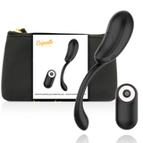 Œuf vibrant télécommandé silicone Coquette Chic Desire, noir et or