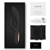 Vibromasseur rabbit à poussée silicone LELO Ina Thrust, noir