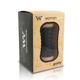 Masturbateur masculin réaliste double entrée Womanvibe Gumy, canal TPR, prise silicone