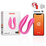 Stimulateur couple connecté silicone Oninder Lisboa, rose