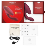 Stimulateur double silicone Womanizer Duo 2, bordeaux